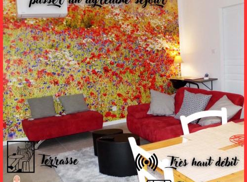 Idéal Professionnels Gîte Les Coquelicots - Wifi, Calme, Parking privé