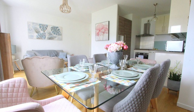 Ideal apartment for 6 travelers Val d'Europe Disneyland BOURBON3