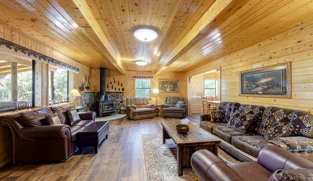 Ideal Gem on the River w/Wood-Burning Fireplace, Spacious Deck, & WiFi