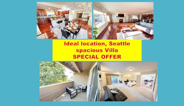 Ideal location, Seattle spacious Villa