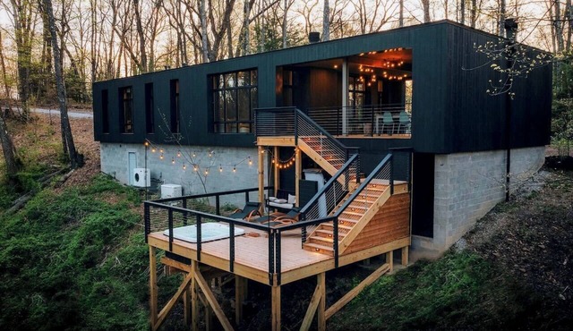 Idyll Reserve 2 | The Main House - hot tub, fireplace, huge covered porch, sleeps 8