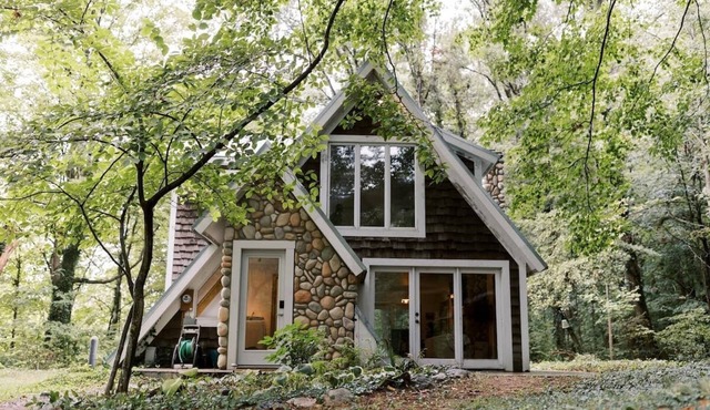 Idyllic A-Frame in Michigan's Harbor Wine Country- Pet friendly!