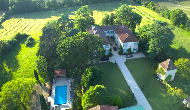 Idyllic French château surrounded by rolling hills- Chateau de Lassalle
