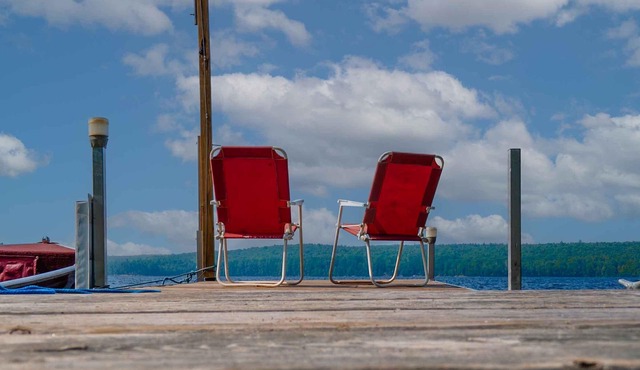 Idyllic island cottage on pristine Paugh Lake