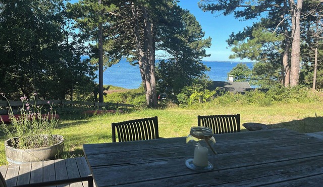 Idyllic view to the fjord from home