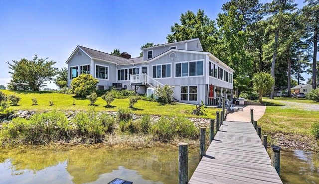 Idyllic Waterfront Home w/Game Room & Dock