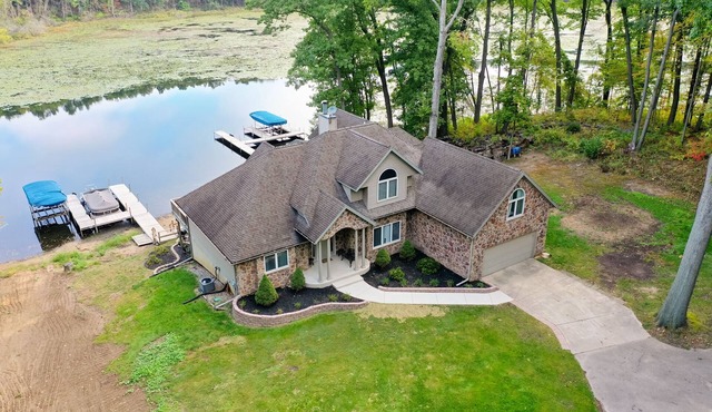 Idyllic, Waterfront Home on Crooked Lake with 2.5 Wooded Acres