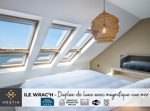 ILE WRACH - Duplex de luxe avec magnifique vue mer