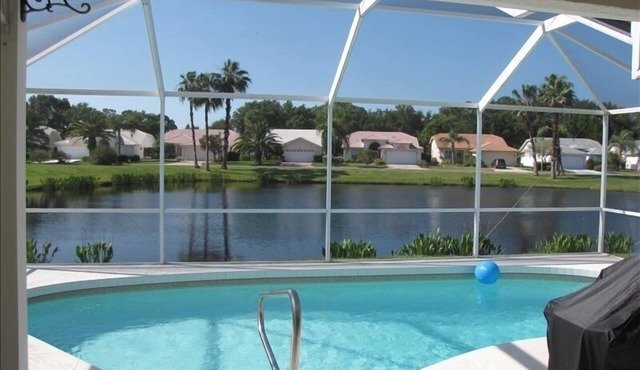 Immaculate, quiet, pet and family-friendly pool home backing on pond