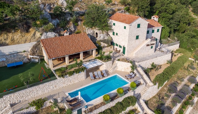 Imposing stone vila magical sea view private tennis court wine cellar pool