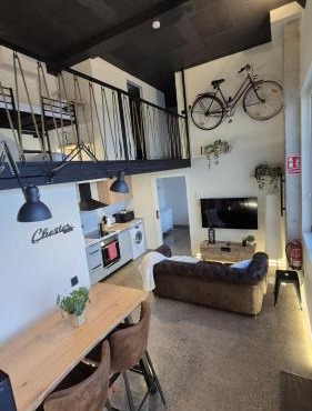 Impresionante Apartamento Industrial wifi gratis hasta 4 os encantará