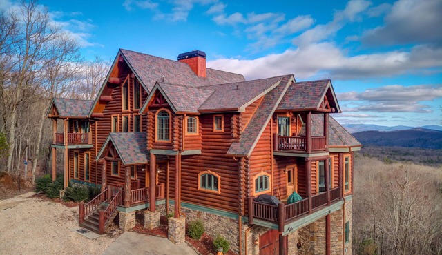 Impressive, Dog-Friendly Cabin w/Mountain Views, Central AC, & Private Hot Tub