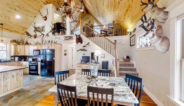 Impressive mtn-view home near skiing & Poudre River with deck, streaming, W/D