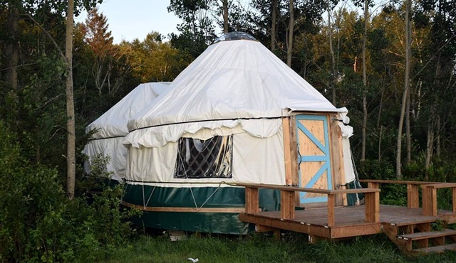 Impressive Yurt with Wood-Burning Stove Ideal for Camping near North Bay