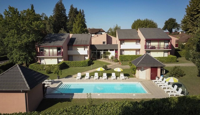 In a family residence with pool