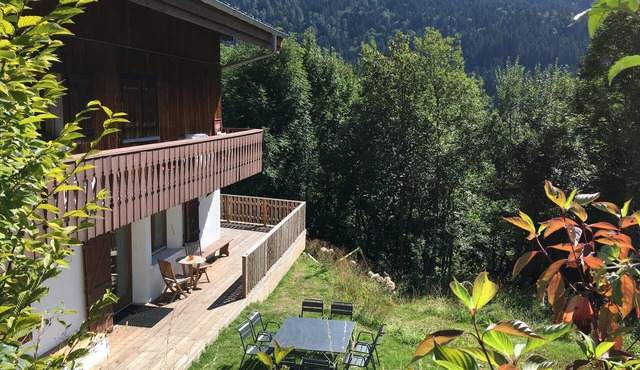 In a magnificent 3* chalet apartment, not overlooked, garden, Multipass, Sauna