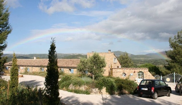 In a quiet location beautiful views of the village and the surrounding landscape