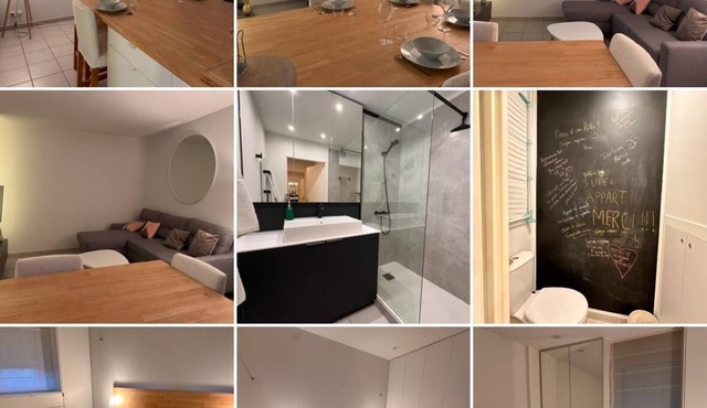 In a residence + parking, 5 min from Cahors, pets welcome