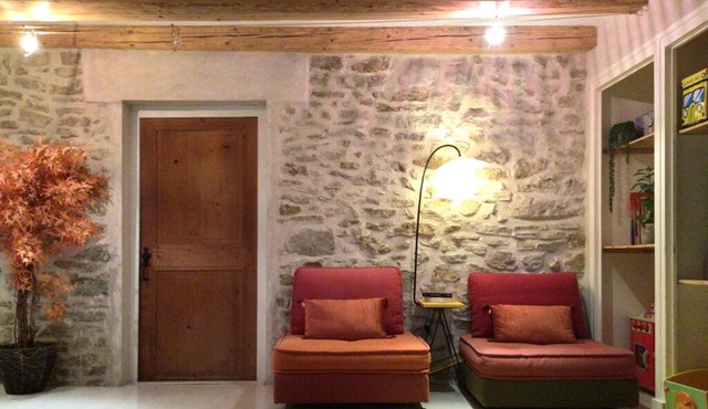 In a traditional farm house in Vercors