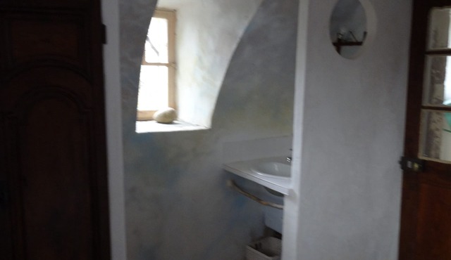 In an authentic listed site Mas overlooking the river Cèze