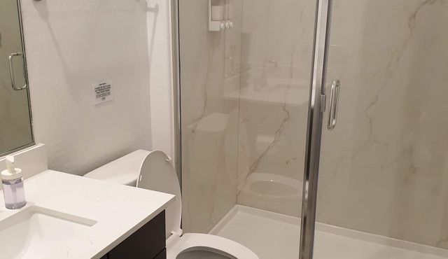 in-law suite with private entrance in a newly built house