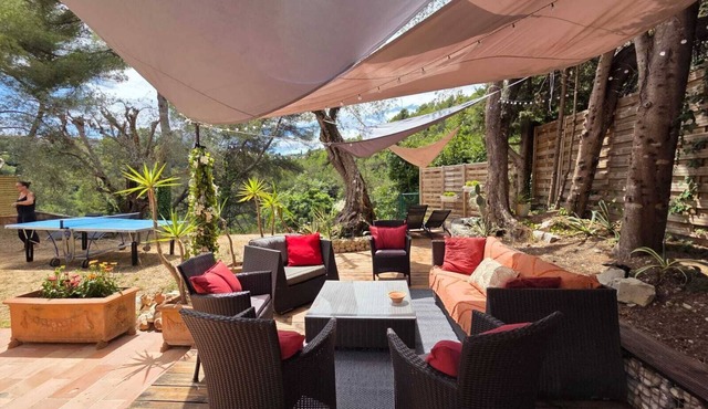 In the countryside just outside Nice