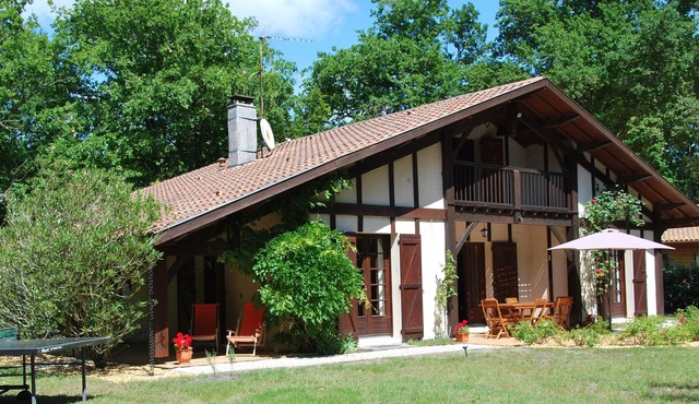 In the heart of the Médoc, beautiful family home close to ocean beaches.