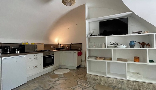 In the heart of La Garde-Adhémar, a very pretty perched village in Drôme provençale -