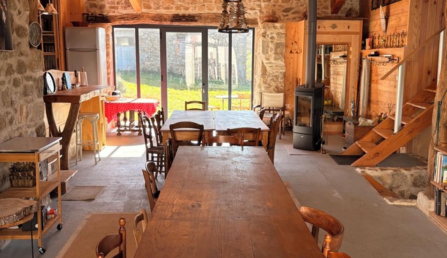 In the heart of Livradois Forez, superb barn converted for groups