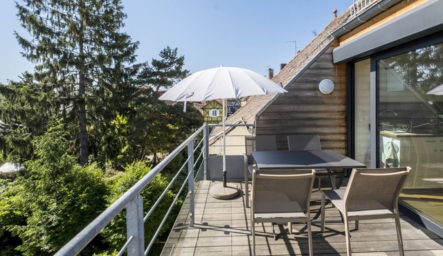 in the heart of Strasbourg nice 2-bedroom apartment with a large terrace 1