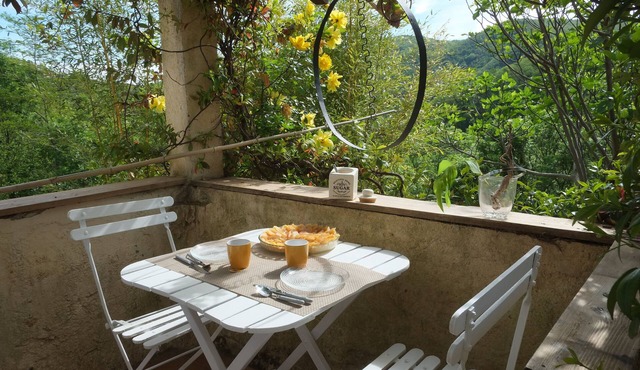 In the heart of the forest, self-contained flat in a stone farmhouse.