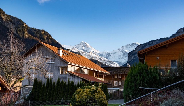 In the heart of the Swiss Alps, Jungfrau Region. Lovely home for up to 8 guests.