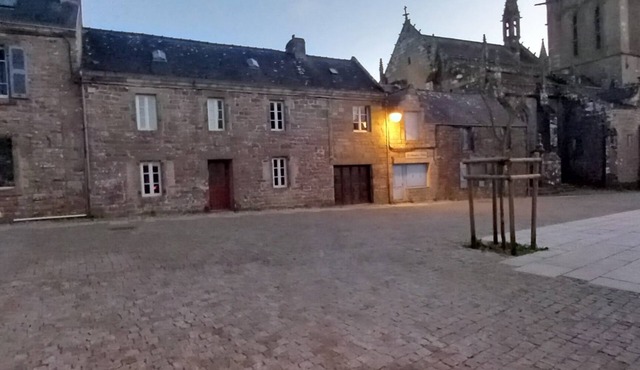 In the heart of the village of Locronan.