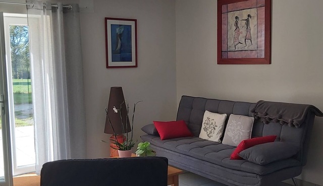 In the quiet countryside, single-storey house