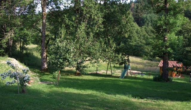 "In the shade of an ash tree!"