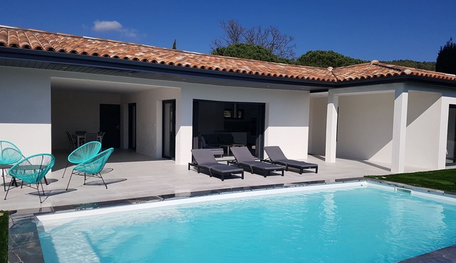 In the Var, Figanières, new villa in the countryside with heated pool