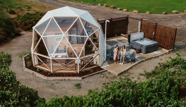 Incredible Dome Rental in Flatlands, New Brunswick with Hot Tub and Spectacular Views