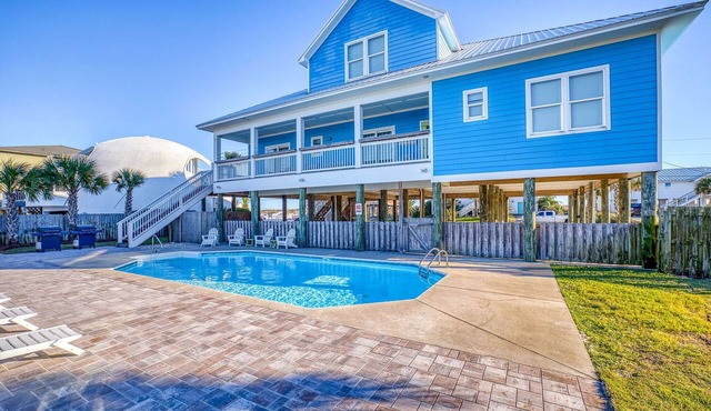 Incredible Gulf View Home W/Pool-Sleeps 30 people! Bring the whole family!