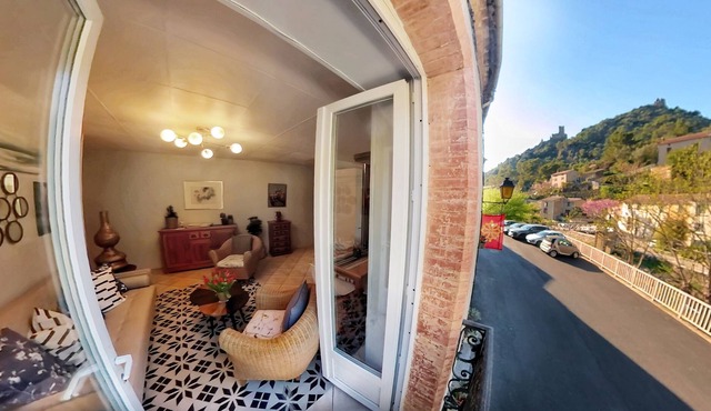 Incredible Lastours 3* apartment with riverside garden