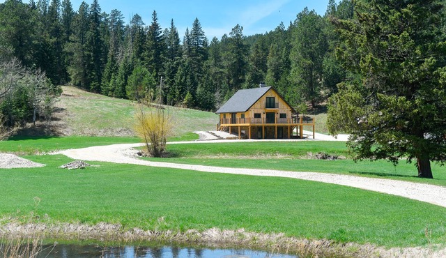 Incredible Secluded Lodge on over 11 Acres, w/ Private Stream & Large Yard!