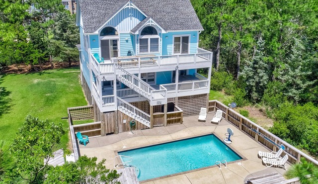 Incredible two-story home with private pool, hot tub, & game room