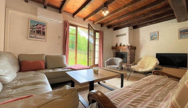 Independent house surrounded by nature