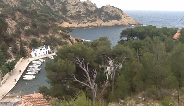 Independent apartment in villa, in the pines overlooking the sea.