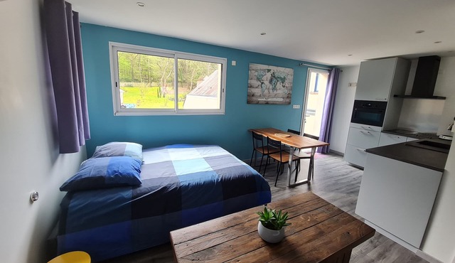 Independent air-conditioned studio - edge of the Indre