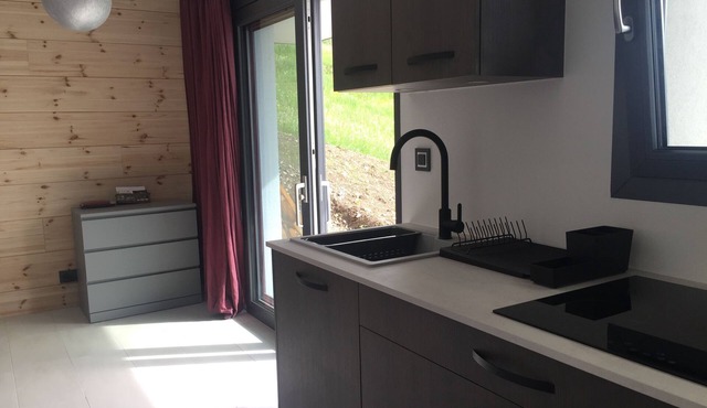 Independent studio with terrace and magnificent view on the mountains