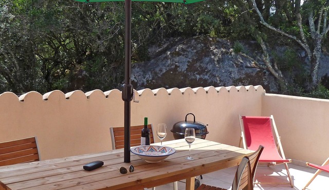 Independent T3 for 4 people in villa with large garden, Air conditioning, Wifi