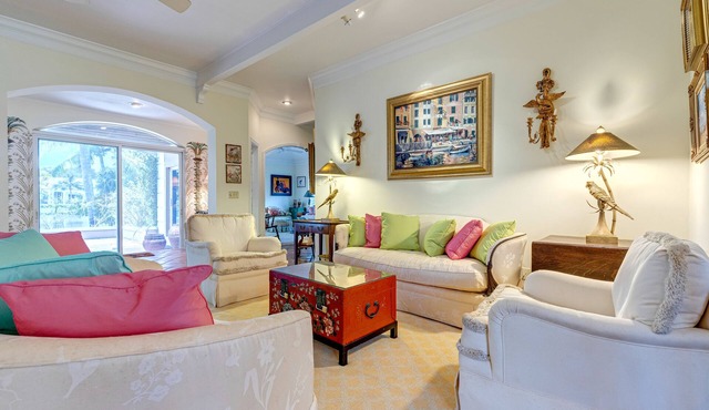 Indian Harbor Haven | Water house in Vero Beach with water views & patio