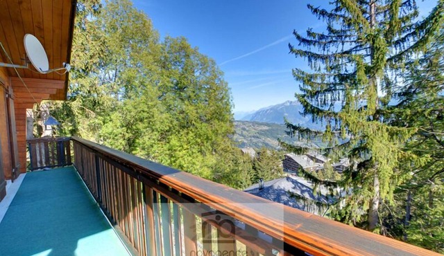 Individual chalet on 2 floors with :GROUND FLOOR: 1 bathroom/WC, 2 bedrooms with 2 single beds and 1