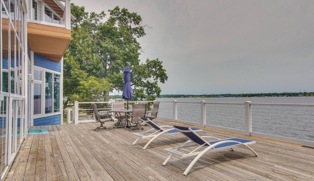 Indoor Pool + Waterfront Deck: Spacious Jay Home