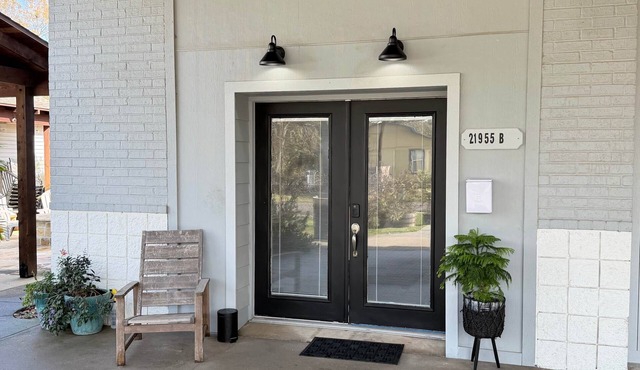 Industrial farmhouse style private guest house